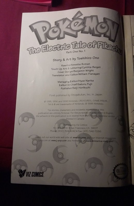 Pokemon: The Electric Tale of Pikachu #1 (1998)