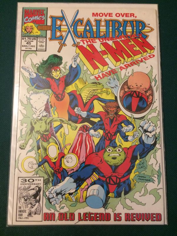 Excalibur #45 Move Over, The Unearthly N-Men Have Arrived