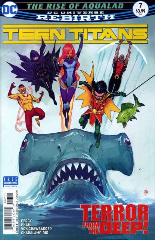 Teen Titans (6th Series) #7 FN ; DC | Rebirth Hammerhead Shark