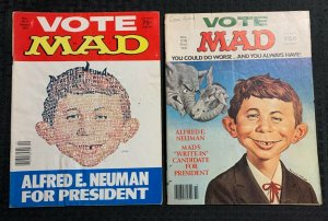 1980 MAD Magazine #217 & 218 G/VG 3.0 Alfred E Neuman For President LOT of 2 