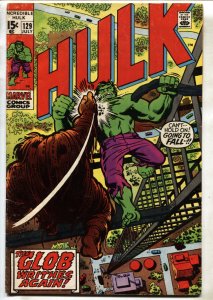 Incredible Hulk #129  comic book marvel--1970 VG