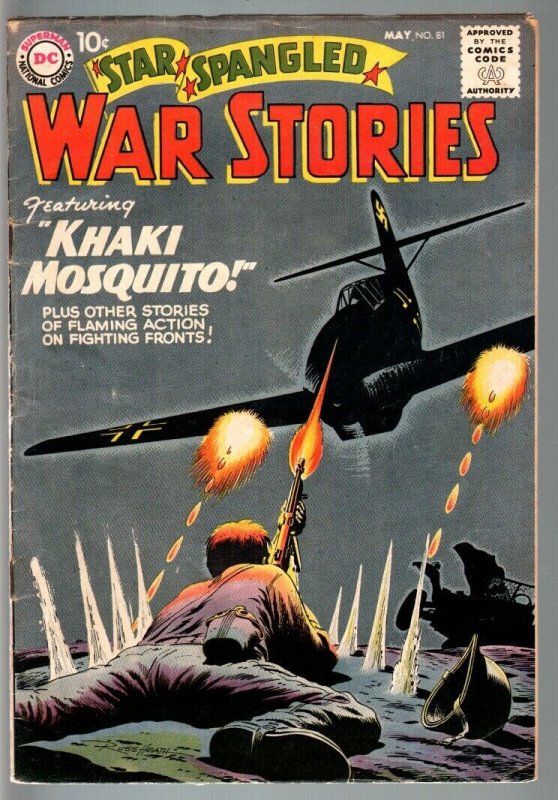 STAR SPANGLED WAR STORIES #81-WWII CVR-DC WAR SILVER AGE VG