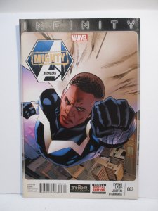 Mighty Avengers #3 Greg Land Blue Marvel Cover (2014)
