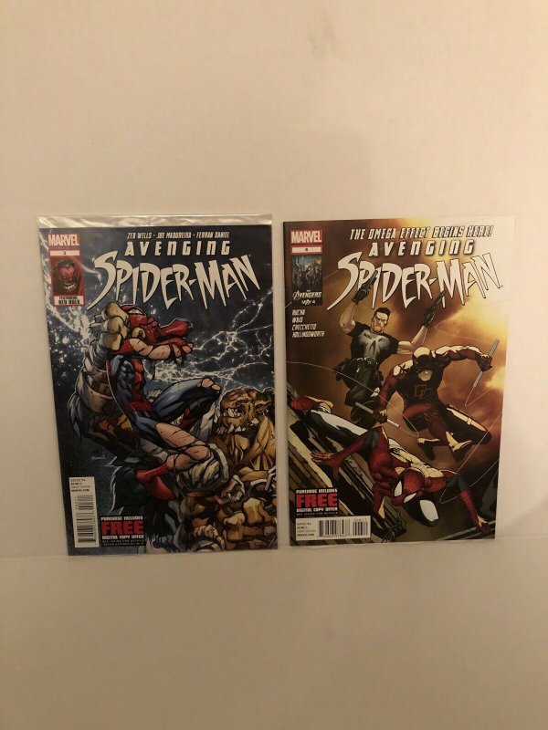 Avenging Spider-Man #1,2,3(factory Sealed),6,&13 Lot Of 5