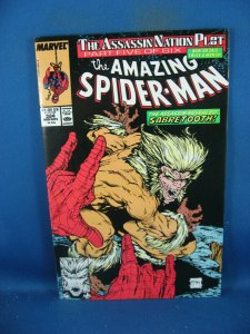 AMAZING SPIDERMAN 324 VF NM  MCFARLANE 1989 SABRETOOTH