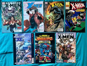 X-Men 7PC LOT - MISC Includes Uncanny X-Men, Age of Apocalypse the Chosen. (8.0)