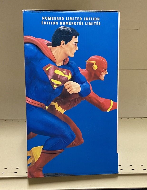 DC Direct Battle Superman vs the Flash Racing Statue