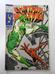 Captain Marvel #13 (1969) FN Condition! stain fc