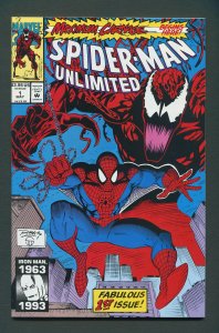 Spider-Man Unlimited #1 / 9.8 NM/MT Carnage  May 1993