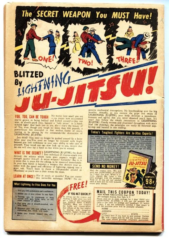 Captain Marvel Jr #10 1943-Famous WWII HITLER cover Fawcett Golden Age