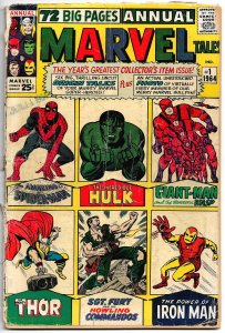 MARVEL TALES VOL.2 #1 (1964) Iron Man! Thor! Hulk! 72 pages of ORIGIN STORIES!