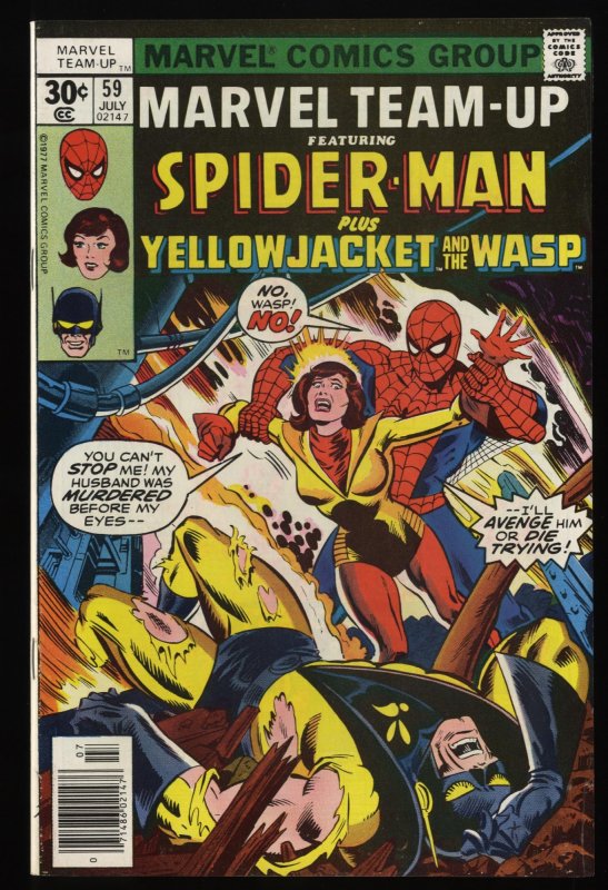 Marvel Team-up #59 FN/VF 7.0 Spider-Man Yellowjacket Wasp!