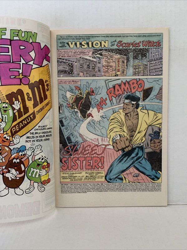 The Vision And The Scarlet Witch #8 1985