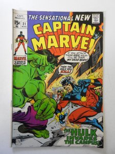 Captain Marvel #21 (1970) VG+ Condition
