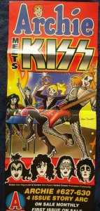 ARCHIE MEETS KISS  Promo Poster, 11 x 26.5, 2011, ARCHIE Unused more in our stor