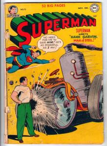 Superman #73 (Nov-51) GD/VG Affordable-Grade Superman, Ma and Pa Kent, Lois L...