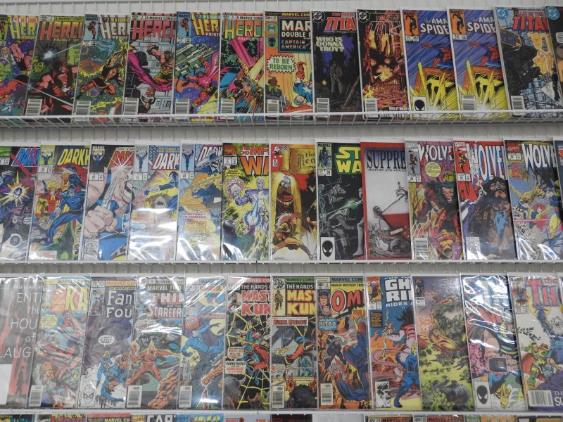 Huge Lot 140+ Comics W/ Wolverine, Darkhawk, X-Men+ Avg VF Condition!