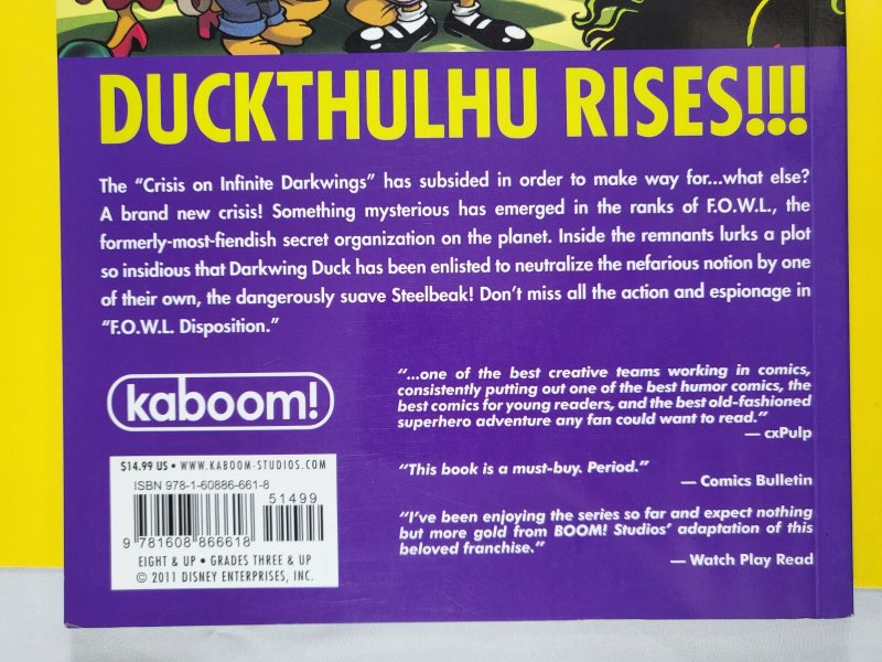Darkwing Duck Volume 3 F.O.W.L. Disposition TPB Disney  2011 Kaboom!