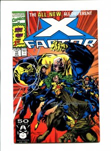 X-Factor #71 - Double Signed by Larry Stroman / KEY (9.0/9.2) 1991