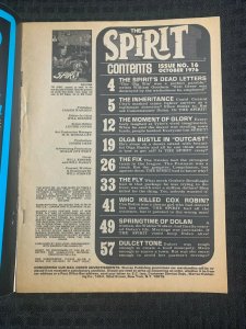 1976 THE SPIRIT Warren Magazine #16 by Will Eisner VG 4.0 Giant Summer Special