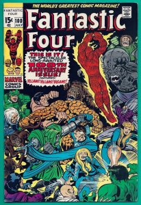 Fantastic Four #100 (Marvel, 1961) #100. Key Issue! Great Cover Art. VF+