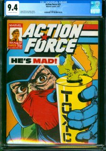 Action Force #23 GI Joe Marvel UK 1987 CGC 9.4