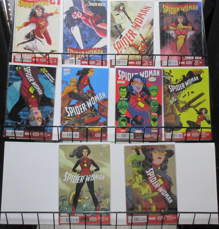 Spider-Woman (Marvel v5 2015) #1-10 Complete Spider-Verse Undercover + Silk