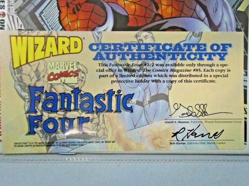 Fantastic Four #1 - Wizard 1/2 w/ COA - 3rd Series NM (1998)