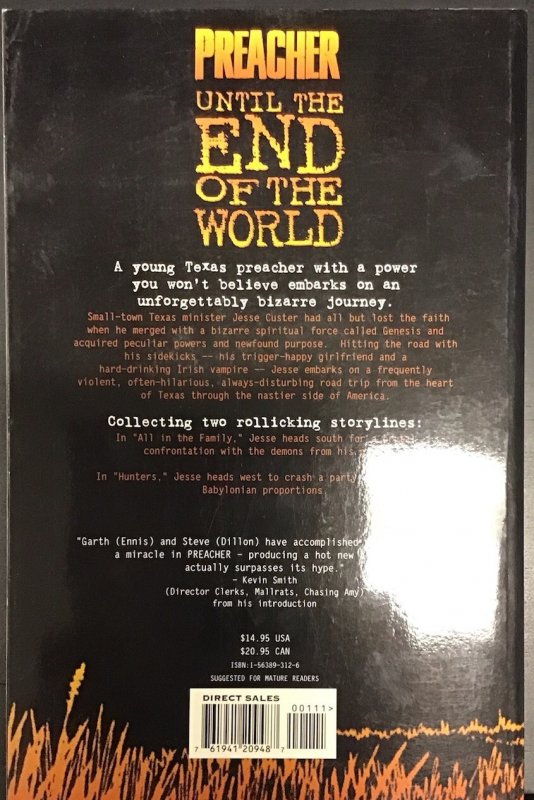 PREACHER Until the End of the World TPB Vol 2 First Printing DC Vertigo Comics