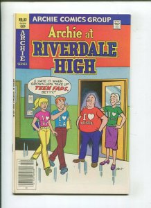 ARCHIE AT RIVERDALE HIGH #83 (9.2) DIVE BUMB 1981