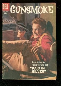 GUNSMOKE #6 1958-DELL COMICS-JAMES ARNESS TV PHOTO COVR G/VG