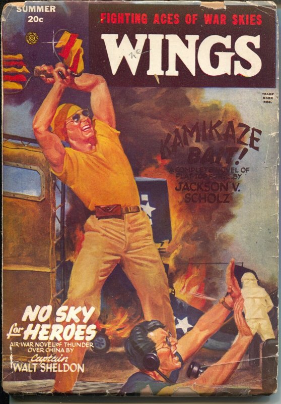 Wings-Summer 1946-Kamikaze Bait-Jackson Scholz-Wings Comics-G