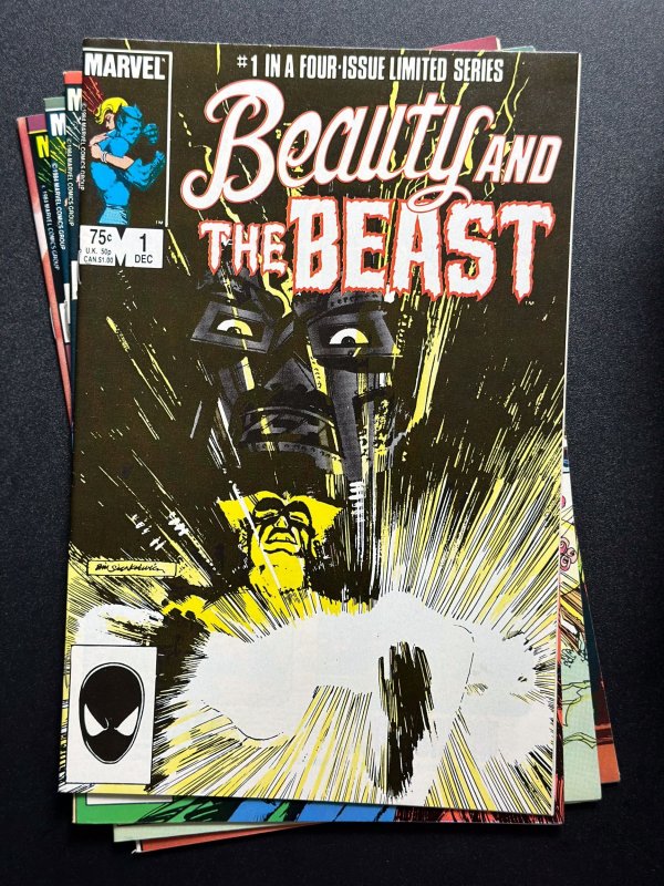 Beauty and the Beast #1-4 [Lot of 4 Bks] (1984) - 1st App of Dr Dooms Son - NM!