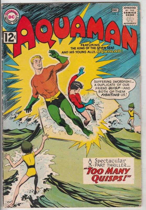 Aquaman #6 (Nov-62) VG Affordable-Grade Aquaman, Aqualad