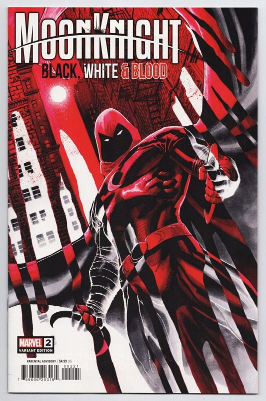Moon Knight Black White & Blood #2 Dustin Weaver Variant (Marvel, 2022) NM