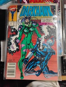 darkhawk # 8 1991 marvel  MANLEY COVER LODESTONE NEWSTAND VARIANT