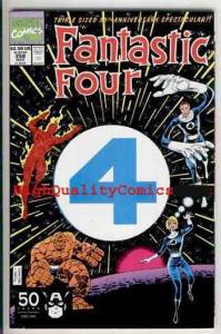 FANTASTIC FOUR #358, NM+, Thing, '91, Die-cut, 30th Anniversary, Human Torch