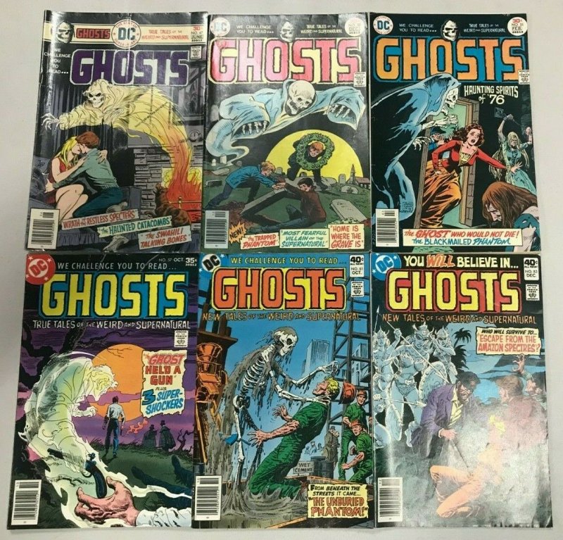 GHOSTS#47-83 VG-VF LOT (6 BOOKS) 1976 DC BRONZE AGE COMICS