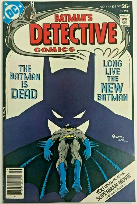 DETECTIVE COMICS#472 VF 1977 MARSHALL ROGERS ART DC BRONZE AGE COMICS