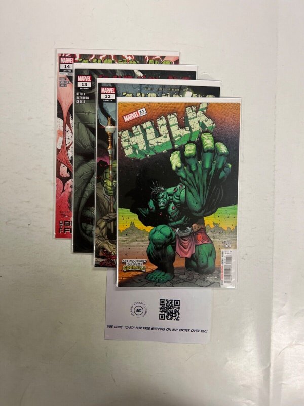 4 Hulk Marvel Comic Books # 11 12 13 14 Defenders Avengers Iron Man Thor 30 JS63