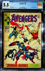 The Avengers #58 (1968) - CGC 5.5 - Cert #2078629002