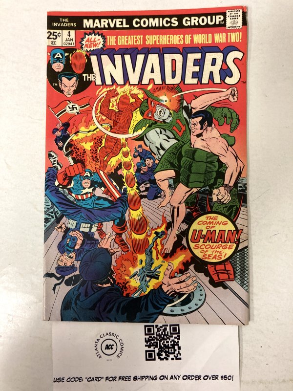 Invaders #4 Marvel Comics FN-VF Marvel Comics Group 12 LI1