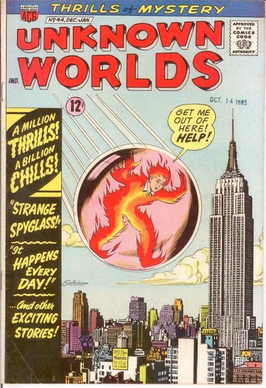 UNKNOWN WORLDS (1960-1967 ACG) 44 VG Jan. 1966 COMICS BOOK