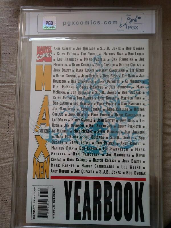 Max Avengers X-men Yearbook (Marvel) Hologram Rare HTF NM 