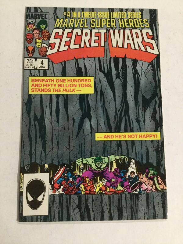 Marvel Super Heroes Secret Wars 4 Nm Near Mint 