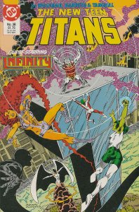 New Teen Titans, The (2nd Series) #38 VF ; DC | Marv Wolfman Infinity Inc.