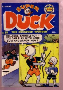 SUPER DUCK #34 1950 AL FAGALY BOW & ARROW COVER-WILD VG