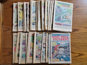 Nice Lot of 40 Vintage Coverless Comics DC Marvel Cartoon War Sci-Fi