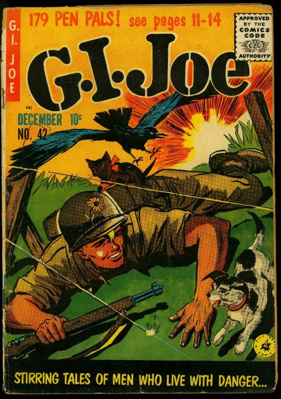 G.I. Joe #42 1955- Ziff-Davis Korean War Comic POOR/FAIR