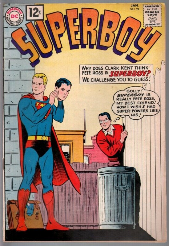 SUPERBOY #94-1962-REVENGE SQUAD-DC SILVER AGE-VF VF